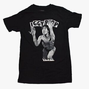 Iggy Pop Legendary Artist From The Stooges 2023 Tour Adult Black Shirt New Small